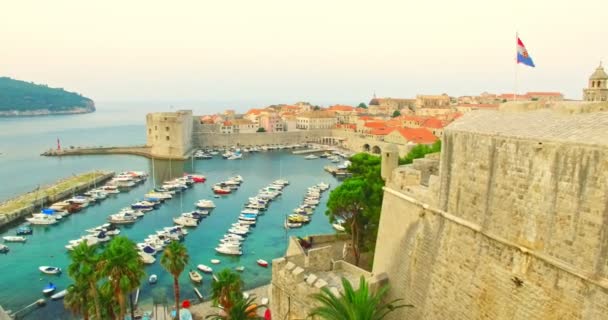 Cancello dal mare a Dubrovnik — Video Stock
