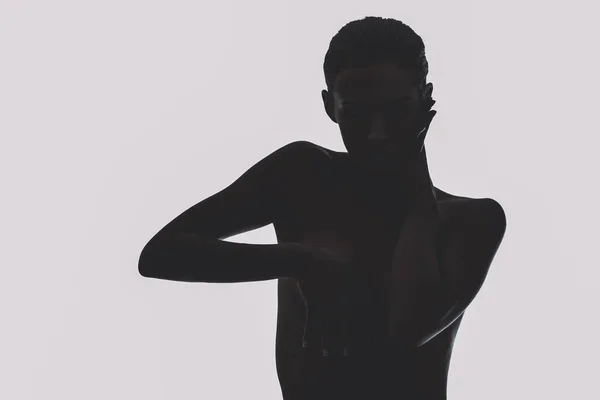 Silhouette of womans body — Stock Photo, Image