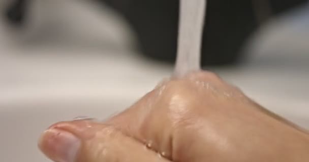 Hygiene concept - washing hands — Stock Video