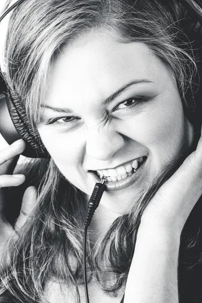 Upset call center worker — Stock Photo, Image