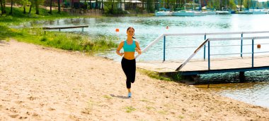 Sportif kadın çalışan