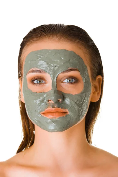 Maschera viso con argilla — Foto Stock