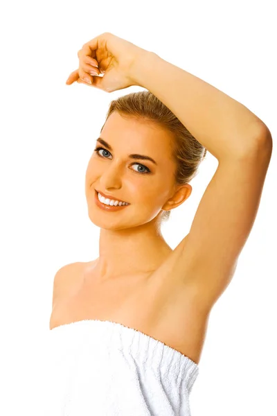 Smooth skin on women armpit — Stock Photo, Image