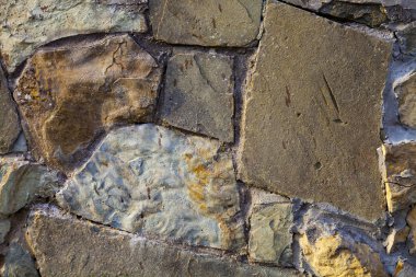 Gri taş doku. Dekoratif duvar yakın çekim, arka plan.