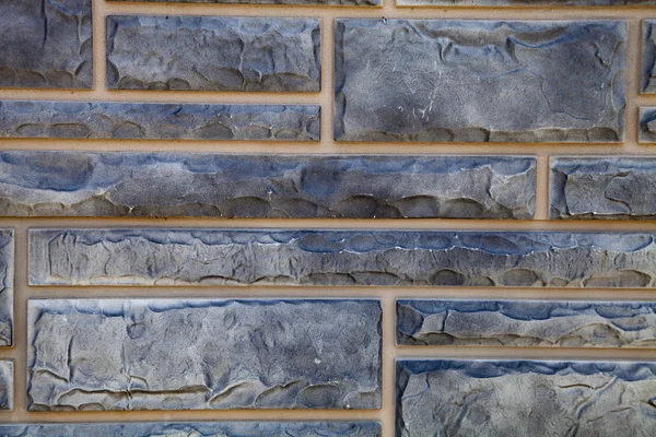 装飾的なれんが造りの灰色 壁クローズ アップ — ストック写真