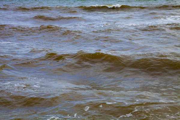 Surf Marino Paisaje Marino Verano Fondo Con Olas Primer Plano — Foto de Stock