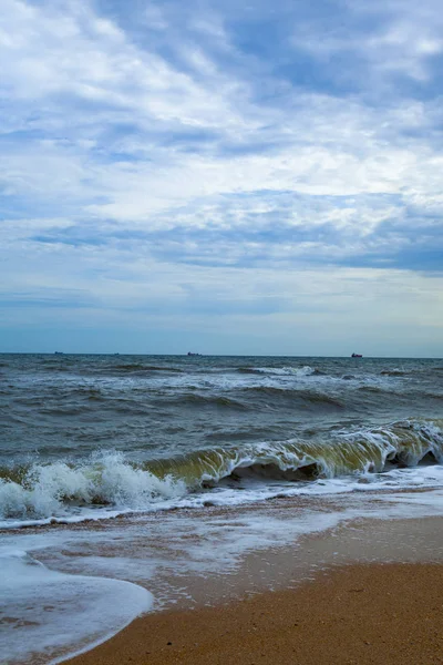 Beautiful Beach Sea Surf Summer Seascape Stock Image