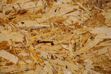 Parçacık Kurulu yakın çekim. Yapı malzemesi, arka plan.