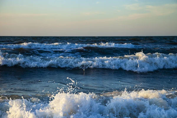 Прекрасний Морський Пейзаж Хвилі Крупним Планом — стокове фото