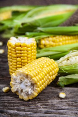 Olgun Mısır eski ahşap masa.