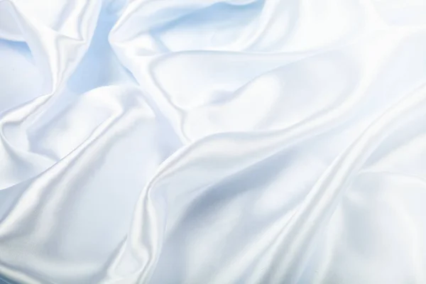 White silk fabric with folds. — Stock Photo, Image