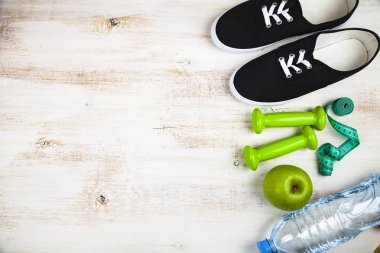 Kavramı bir sağlıklı yaşam ve spor.