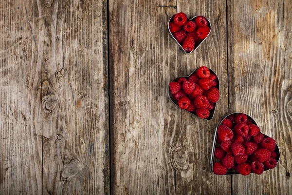 心形的成熟树莓 — 图库照片