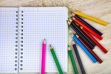 kurşun kalem ve defter.