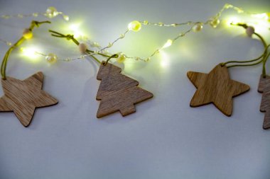 Parlak Noel çelenk.