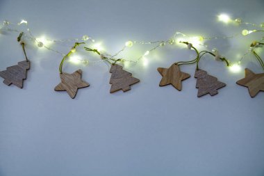 Parlak Noel çelenk.