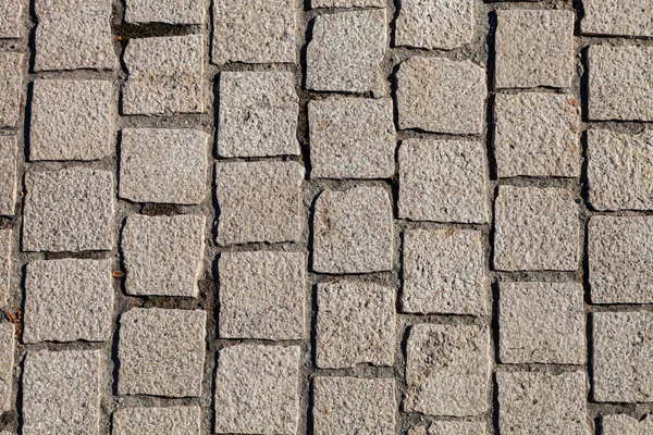 Pavimento Piedra Cerca Camino Gris Parque Fragmento — Foto de Stock