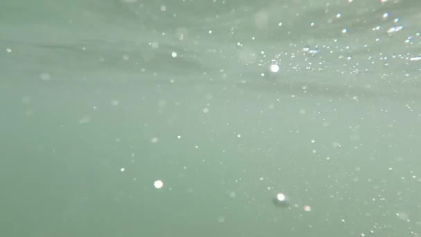 Υποβρύχιο Βίντεο Φυσαλίδες Νερού — Αρχείο Βίντεο