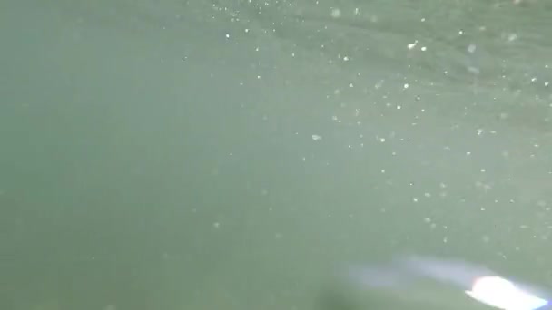 Podwodny Film Wideo Bąbelki Wody — Wideo stockowe