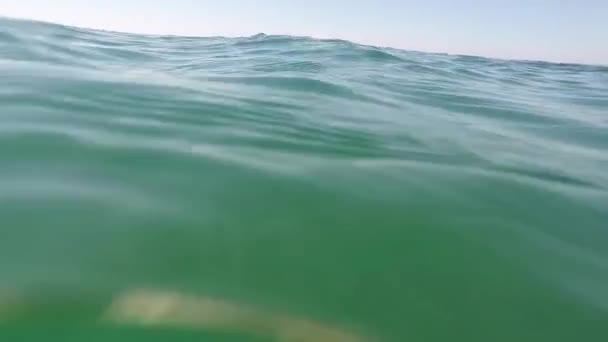Κύματα Της Μαύρης Θάλασσας Θέα Από Νερό — Αρχείο Βίντεο