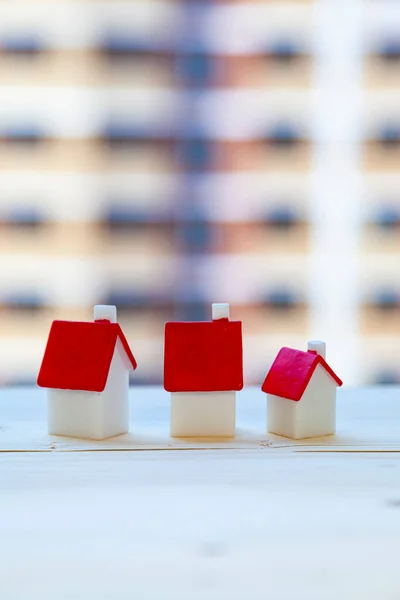 Casas Fundo Edifício Construção Compra Uma Propriedade — Fotografia de Stock