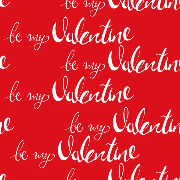 Papel Parede Sem Costura Com Ser Meu Valentine Watercolor Illustratio — Fotografia de Stock