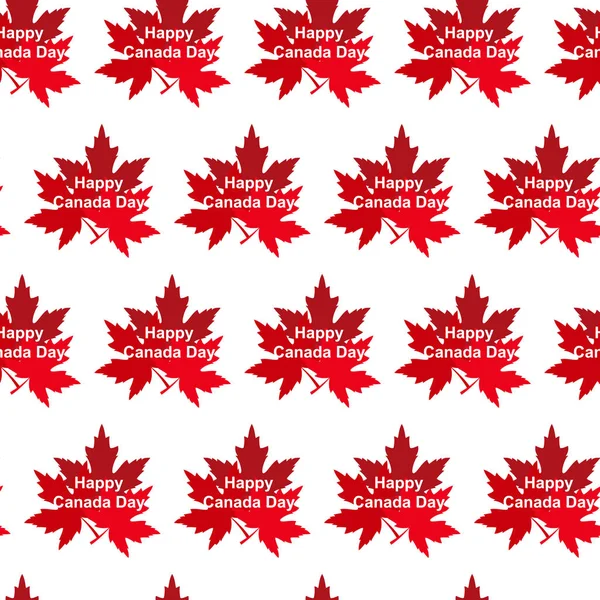 Kanada rotes Ahornblatt Patter — Stockvektor