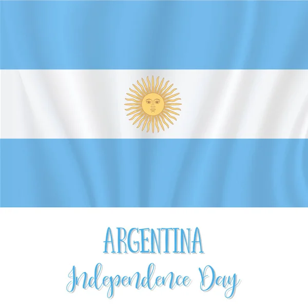 9 Juli, latar belakang Hari Kemerdekaan Argentina - Stok Vektor