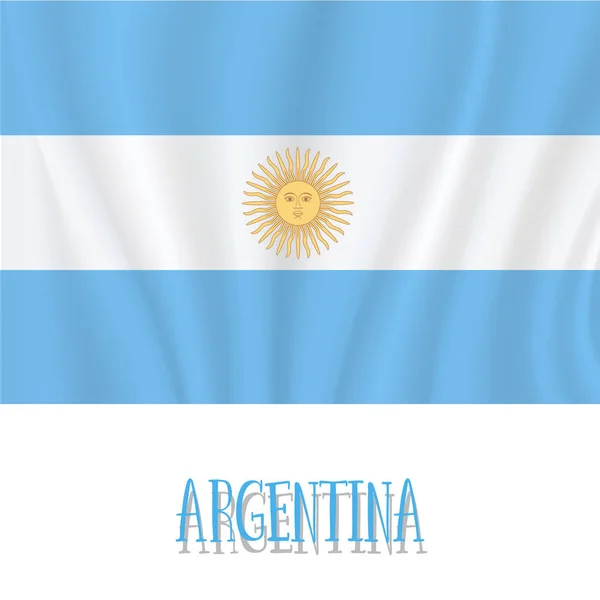 9. července, Den nezávislosti Argentiny pozadí — Stockový vektor