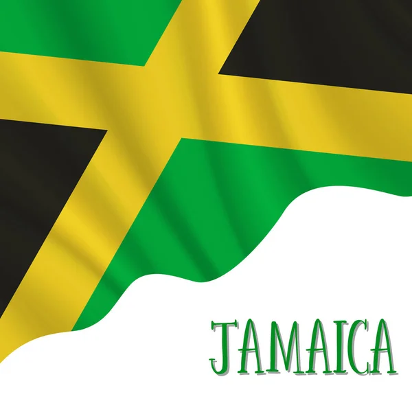 6 de agosto, Jamaica Fondo Día de la Independencia — Vector de stock