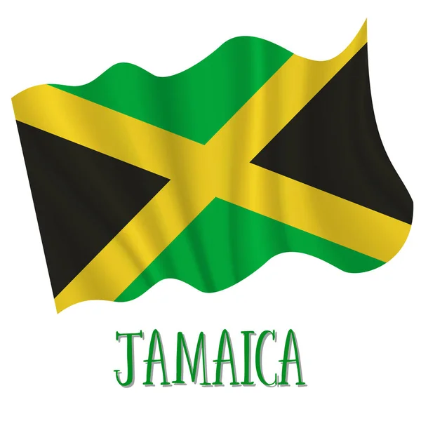 6 de agosto, Jamaica Fondo Día de la Independencia — Vector de stock