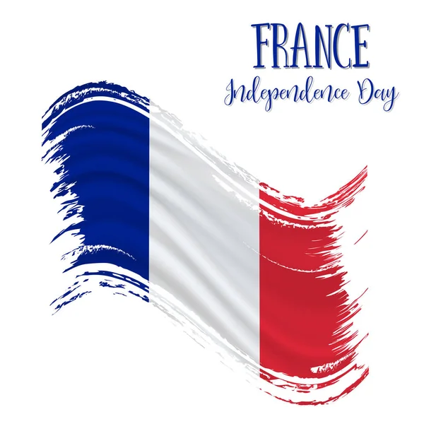 7 월 14 일, 프랑스 독립 기념일 배경 — 스톡 벡터