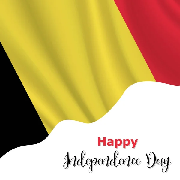 July Belgium Independence Day Background National Flag Color Theme Belgium — Stock Vector