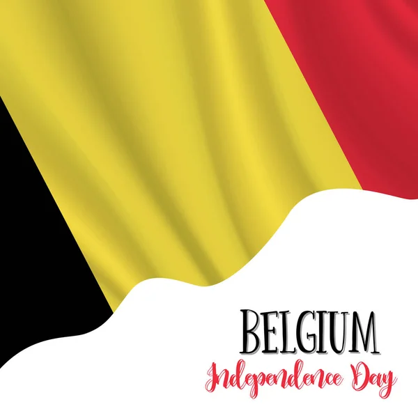 21 lipca, Dzień Niepodległości Belgii tło — Wektor stockowy