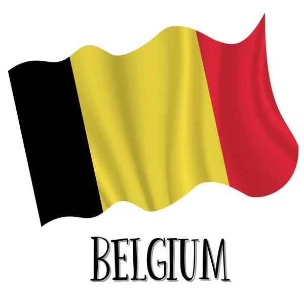 21 de julio, Bélgica Fondo Día de la Independencia — Vector de stock