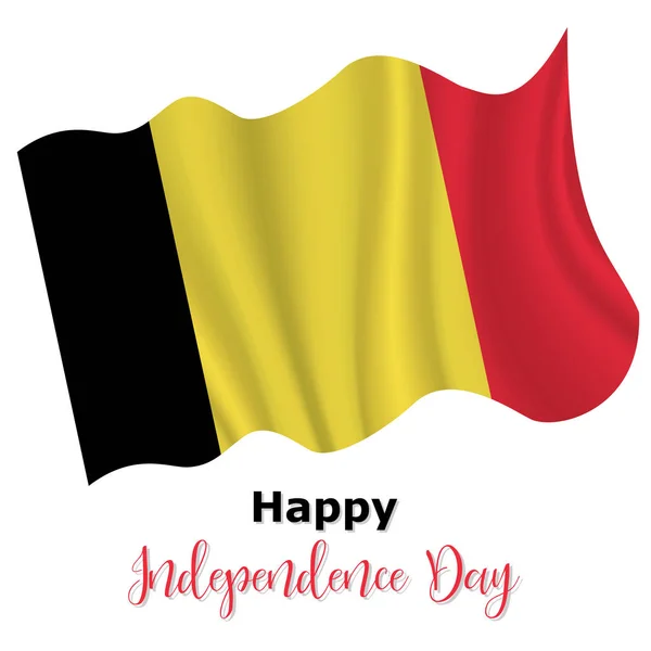 21 lipca, Dzień Niepodległości Belgii tło — Wektor stockowy