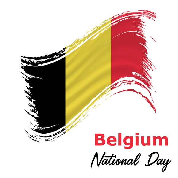 21 juillet, Belgique Fond de la fête de l'indépendance — Image vectorielle