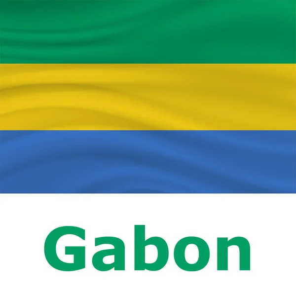 17 Ağustos, Gabon bağımsızlık günü arka plan — Stok Vektör