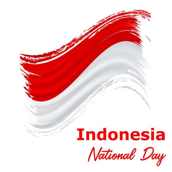 17 agosto, Indonesia Giornata dell'indipendenza — Vettoriale Stock
