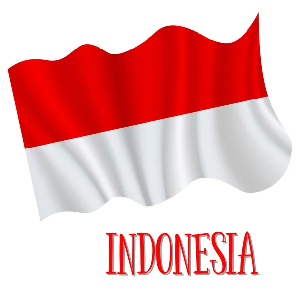 17 de agosto, Indonesia Fondo Día de la Independencia — Vector de stock