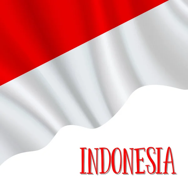 8 月 17 日インドネシア独立記念日の背景 — ストックベクタ