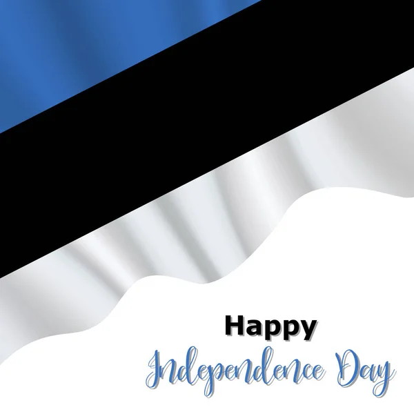 20 августа, День независимости Эстонии — стоковый вектор