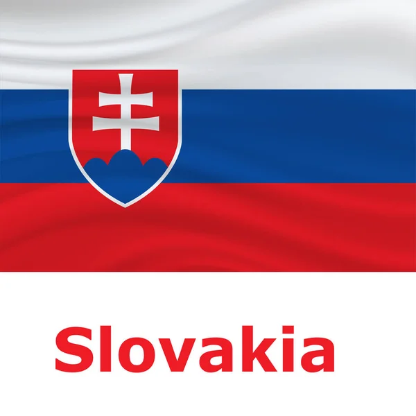 スロバキア憲法記念日。スロバキアの独立記念日の背景 — ストックベクタ