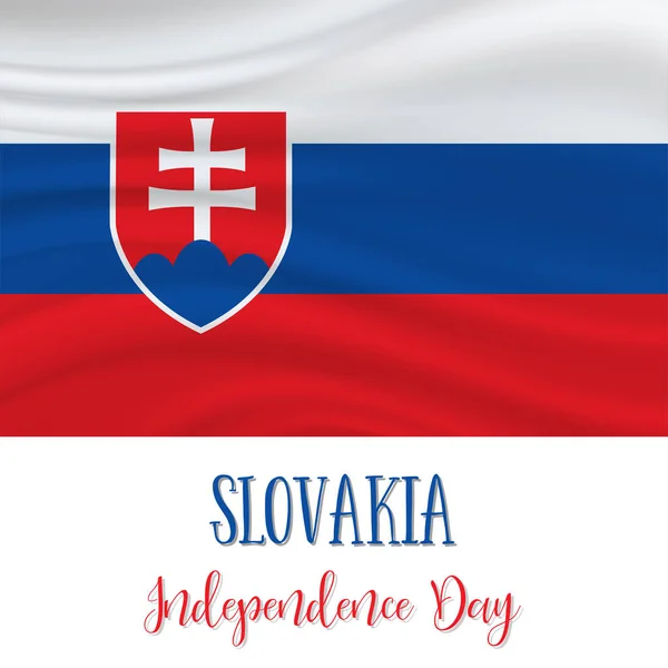 斯洛伐克宪法日。斯洛伐克独立日背景 — 图库矢量图片