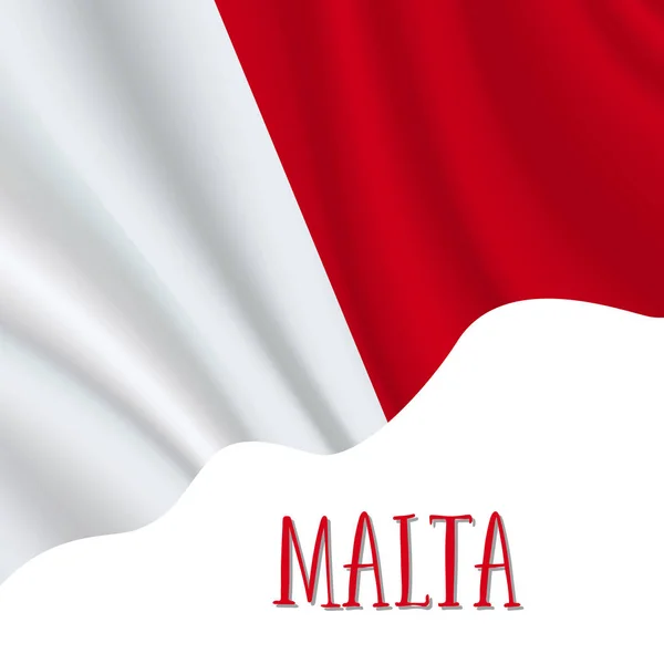 21 September, de dag van de onafhankelijkheid van Malta achtergrond — Stockvector