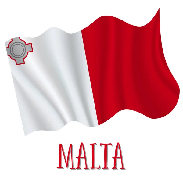 21 de setembro, Malta Dia da Independência fundo — Vetor de Stock