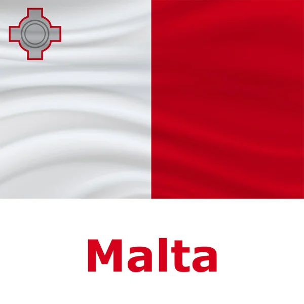 21 settembre, Malta Giornata dell'indipendenza — Vettoriale Stock