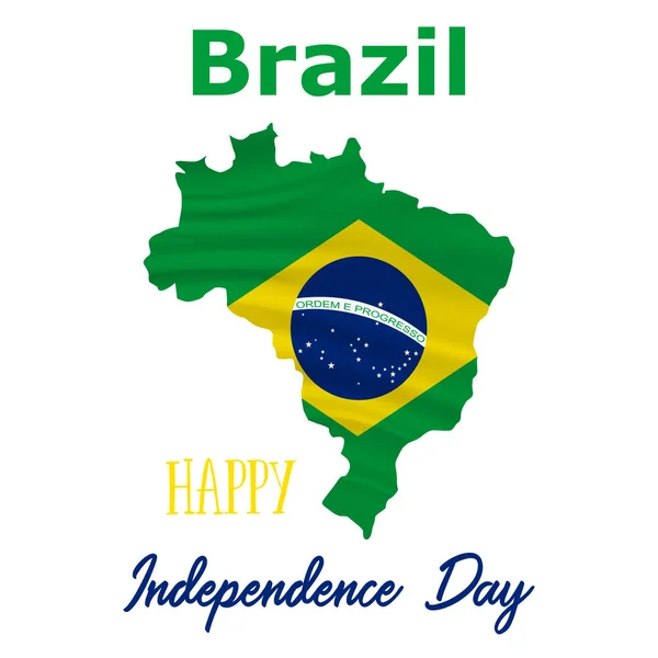 7 de setembro, Dia da Independência do Brasil — Vetor de Stock