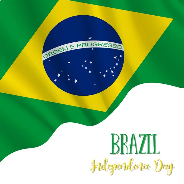 7 September, Hari Kemerdekaan Brasil - Stok Vektor
