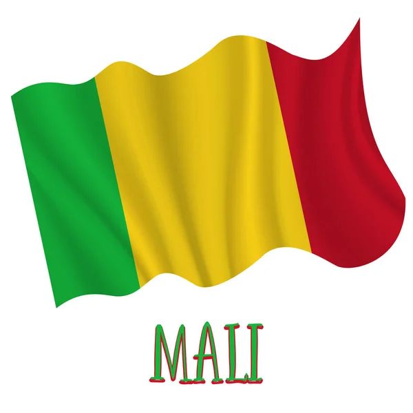 マリ共和国独立記念日の背景 — ストックベクタ